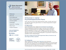 Tablet Screenshot of herrmann-psychotherapie.de